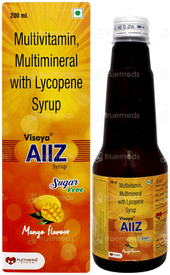 Visoya Allz Mango Flavour Sugar Free Syrup 200ml