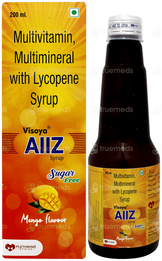 Visoya Allz Mango Flavour Sugar Free Syrup 200Ml