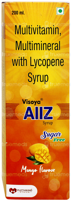 Visoya Allz Mango Flavour Sugar Free Syrup 200Ml