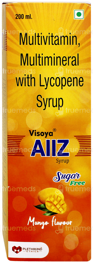 Visoya Allz Mango Flavour Sugar Free Syrup 200Ml