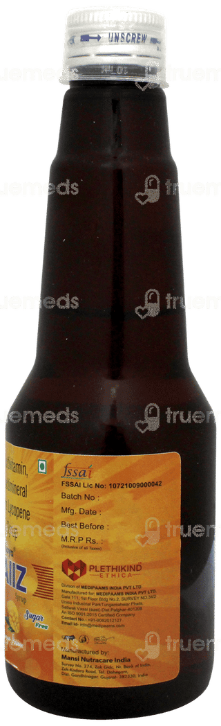 Visoya Allz Mango Flavour Sugar Free Syrup 200Ml