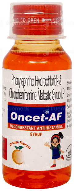 Oncet Af Orange Flavour Syrup 60Ml Oncet Af Orange Flavour Syrup 60Ml