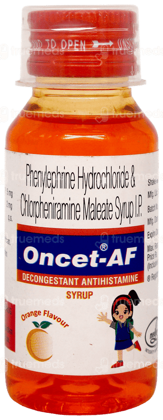 Oncet Af Orange Flavour Syrup 60Ml