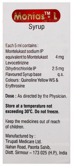 Montas L Mix Fruit Flavour Syrup 30Ml
