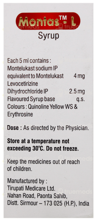 Montas L Mix Fruit Flavour Syrup 30Ml
