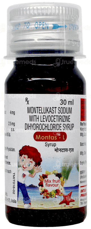 Montas L Mix Fruit Flavour Syrup 30Ml