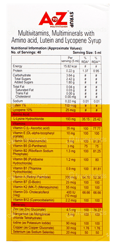 A To Z New & Improved Mango Flavour Syrup 200Ml