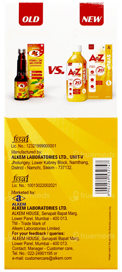 A To Z New & Improved Mango Flavour Syrup 200Ml