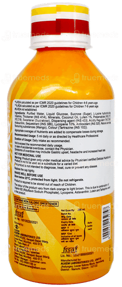 A To Z New & Improved Mango Flavour Syrup 200Ml