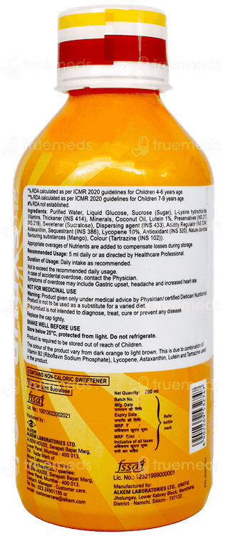 A To Z New & Improved Mango Flavour Syrup 200Ml