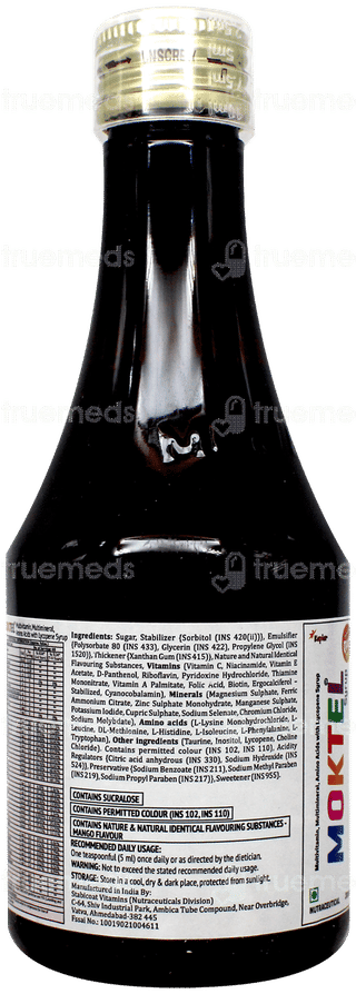 Moktel Mango Flavour Syrup 200Ml