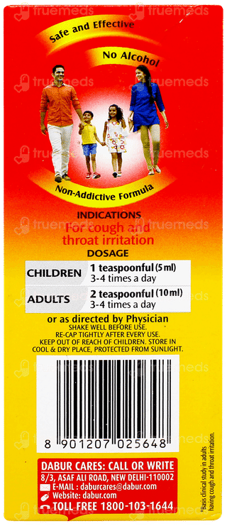 Dabur Honitus Herbal Cough Remedy Syrup 100Ml With Honitus Hot Sip 4Gm Sachet Free