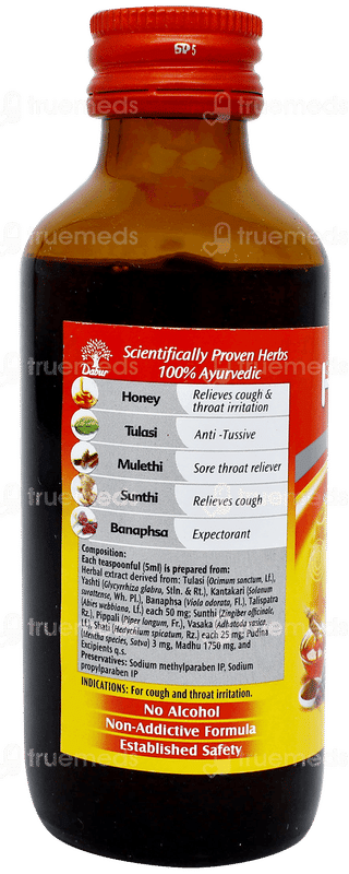 Dabur Honitus Herbal Cough Remedy Syrup 100Ml With Honitus Hot Sip 4Gm Sachet Free
