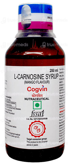 Cogvin Mango Flavour No Added Sugar Syrup 200Ml