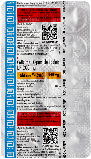 Abixim 200 Tablet 10