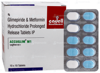 Accuglim M 1 Tablet 10