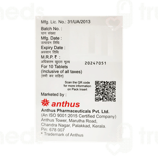 Aceclan Plus 100/325 MG Tablet 10