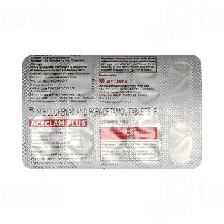 Aceclan Plus 100/325 MG Tablet 10