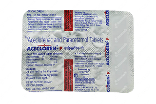 Acecloren P 100/325 MG Tablet 10