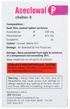 Aceclowal P Tablet 10 Aceclowal P Tablet 10