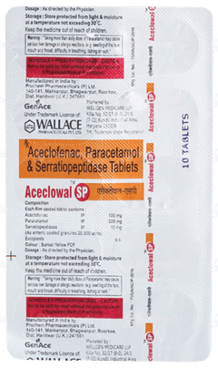 Aceclowal Sp Tablet 10