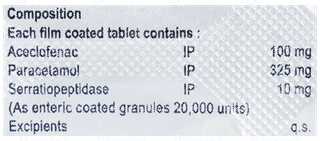 Aceclowal Sp Tablet 10