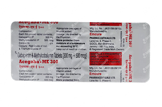 Acegaba Me 300 Mg/500mcg Tablet 10