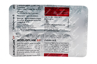 Aceloflam Sp 100/325/10 MG Tablet 10