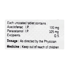 Acemute P 100/325 Mg Tablet 10
