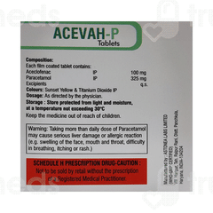 Acevah P 100/325 MG Tablet 10