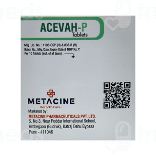 Acevah P 100/325 MG Tablet 10