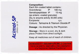 Acimol Sp Tablet 10