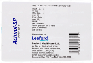 Acimol Sp Tablet 10