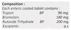 Acinual Plus 96/200/180 Mg Tablet 10 Acinual Plus 96/200/180 Mg Tablet 10