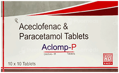 Aclomp P 100/500 Mg Tablet 10 Aclomp P 100/500 Mg Tablet 10