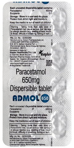 Admol 650 Tablet 10