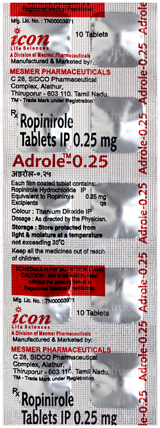 Adrole 0.25 Tablet 10