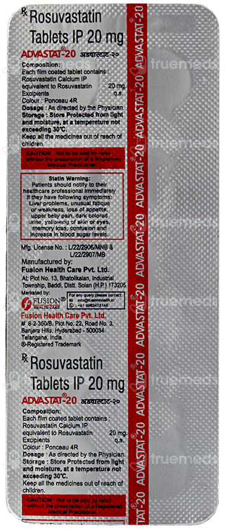 Advastat 20 Tablet 10