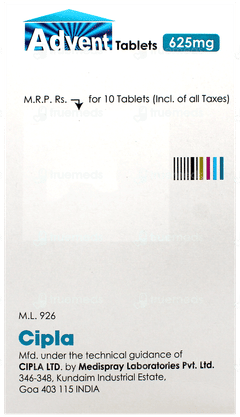 Advent 625Mg Tablet 10 Advent 625Mg Tablet 10