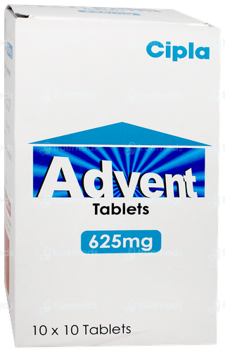 Advent 625Mg Tablet 10