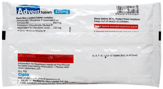 Advent 625Mg Tablet 10