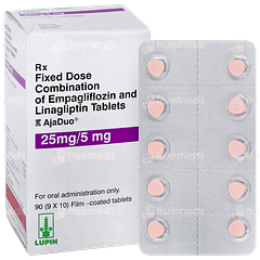 Ajaduo 25mg/5mg Tablet 10 Ajaduo 25mg/5mg Tablet 10