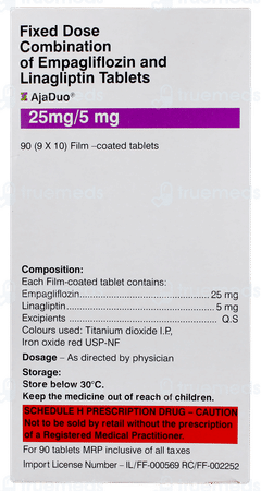 Ajaduo 25mg/5mg Tablet 10