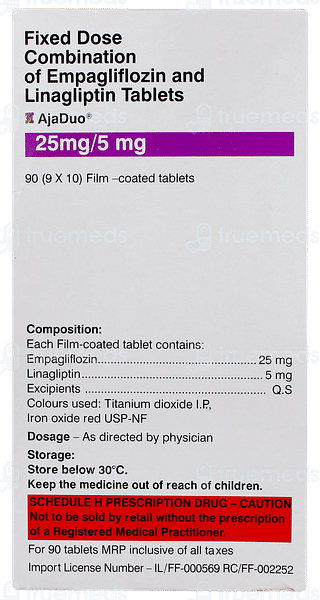 Ajaduo 25mg/5mg Tablet 10