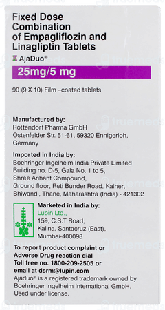 Ajaduo 25mg/5mg Tablet 10