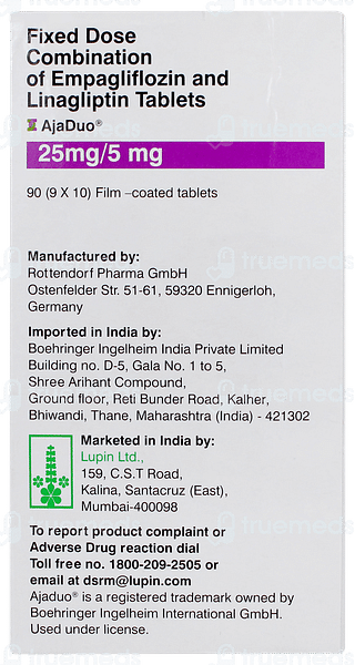 Ajaduo 25mg/5mg Tablet 10