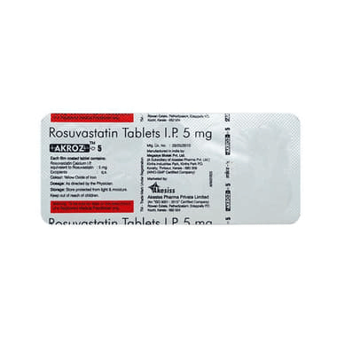 Akroz 5 Tablet 10: Uses, Side Effects, Price & Substitutes