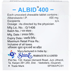 Albid 400 Chewable Tablet 1 Albid 400 Chewable Tablet 1