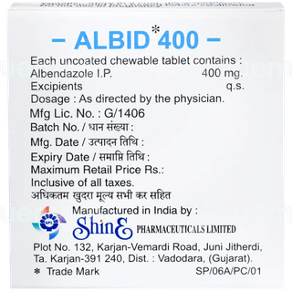 Albid 400 Chewable Tablet 1