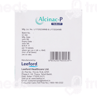 Alcinac P Tablet 15